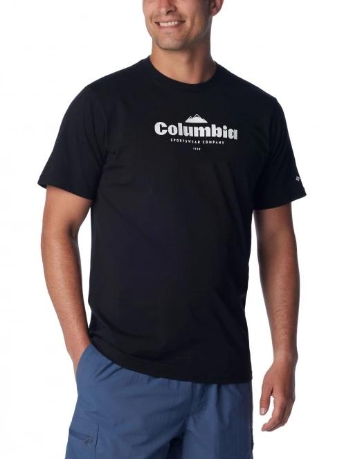 tricou cu maneci scurte pt. barbati Columbia CSC Seasonal Logo Tee negru 5