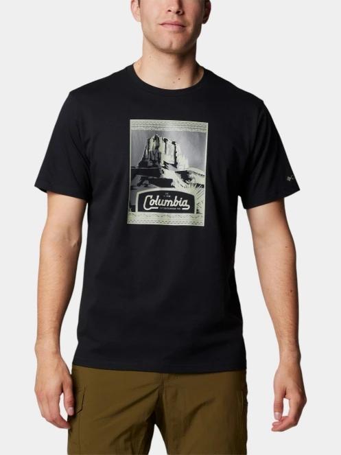 tricou cu maneci scurte pt. barbati Columbia Csc Seasonal Logo Tee negru 2
