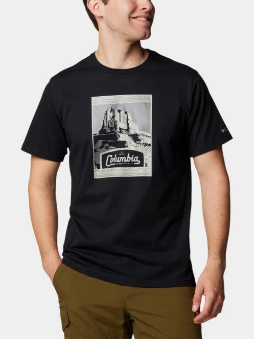 tricou cu maneci scurte pt. barbati Columbia Csc Seasonal Logo Tee negru 5