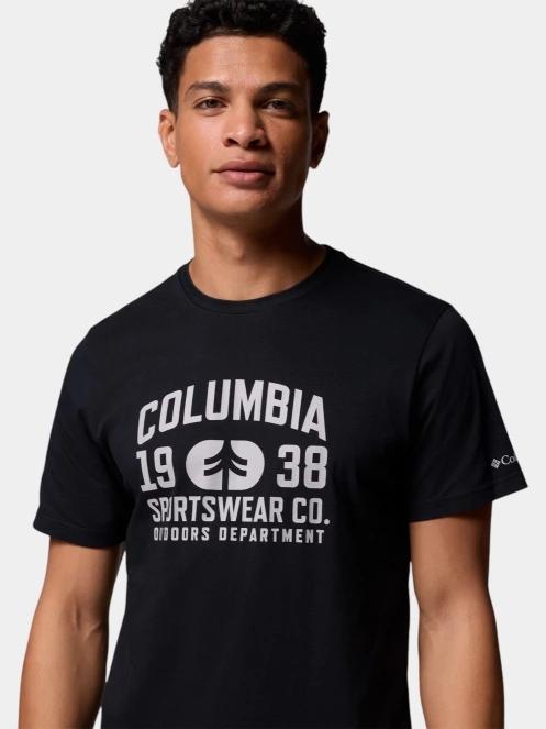 tricou cu maneci scurte pt. barbati Columbia CSC Seasonal Logo Tee negru 6