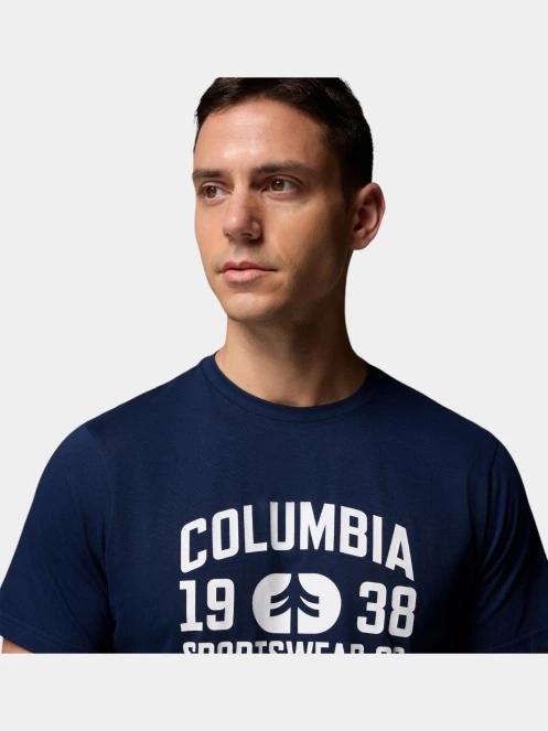 tricou cu maneci scurte pt. barbati Columbia CSC Seasonal Logo Tee albastru 6