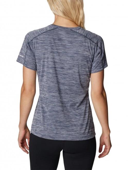tricou pentru sport, cu maneci scurte pt. femei Columbia W Zero Rules Graphic Crew albastru 4