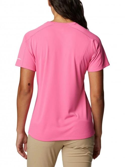tricou pentru sport, cu maneci scurte pt. femei Columbia W Zero Rules Graphic Crew magenta 4