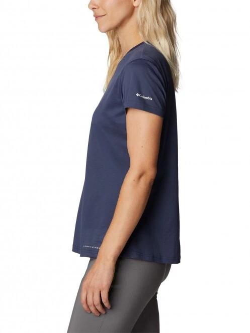 tricou pentru sport, cu maneci scurte pt. femei Columbia W Cirro Ice Graphic Ss Crew albastru 3