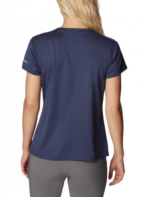 tricou pentru sport, cu maneci scurte pt. femei Columbia W Cirro Ice Graphic Ss Crew albastru 4