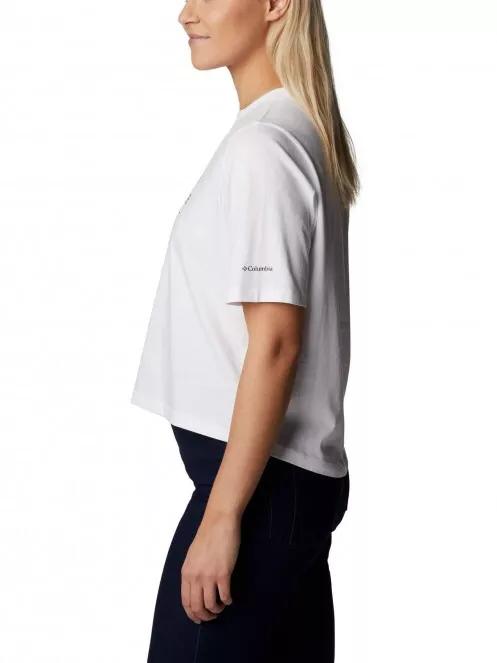 tricou cu maneci scurte pt. femei Columbia North Cascades Relaxed Tee alb 4