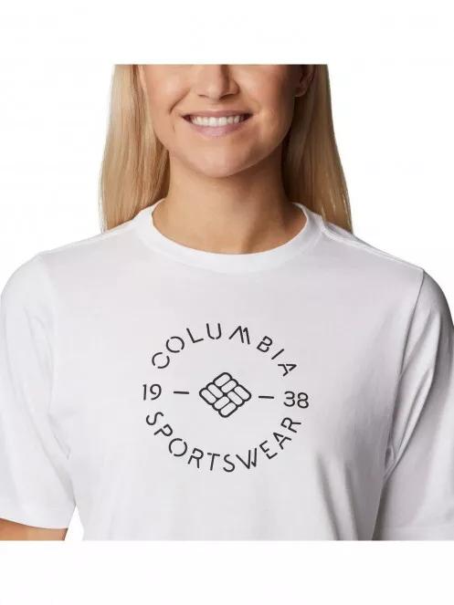 tricou cu maneci scurte pt. femei Columbia North Cascades Relaxed Tee alb 5