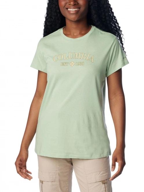 tricou cu maneci scurte pt. femei Columbia Columbia Trek Short Sleeve Graphic Tee verde 2