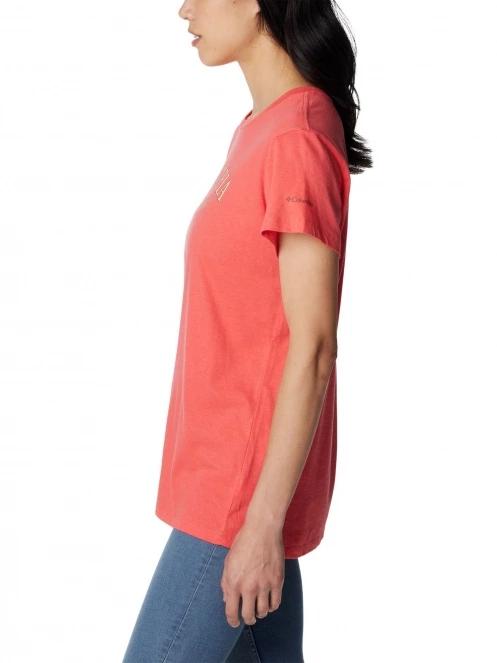 tricou cu maneci scurte pt. femei Columbia Columbia Trek Short Sleeve Graphic Tee rosu 3