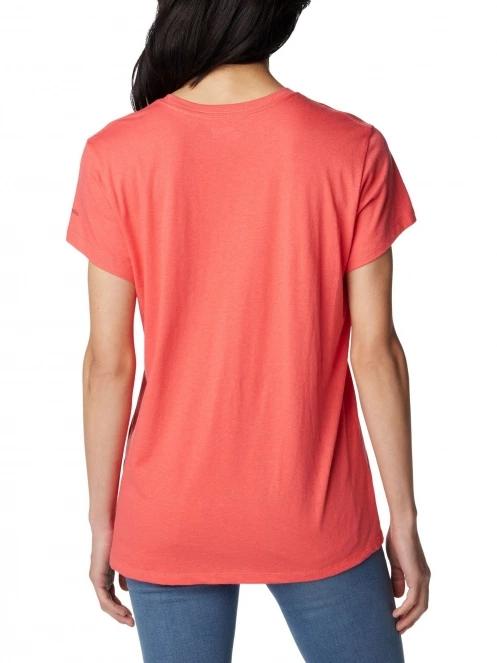 tricou cu maneci scurte pt. femei Columbia Columbia Trek Short Sleeve Graphic Tee rosu 4