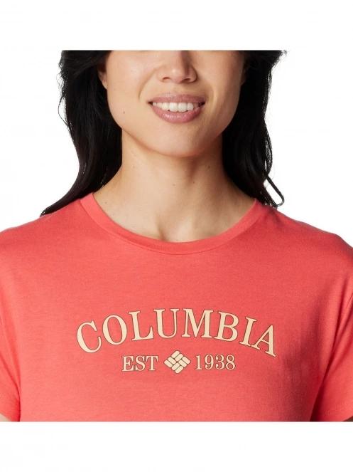 tricou cu maneci scurte pt. femei Columbia Columbia Trek Short Sleeve Graphic Tee rosu 6