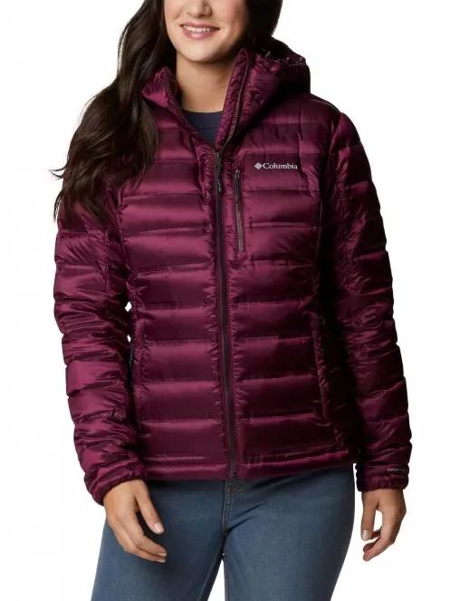 jacheta de puf pt. femei Columbia Pebble Peak Down Hooded Jacket violet 2