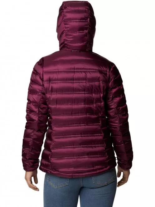 jacheta de puf pt. femei Columbia Pebble Peak Down Hooded Jacket violet 3