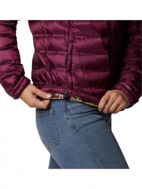 jacheta de puf pt. femei Columbia Pebble Peak Down Hooded Jacket violet 6