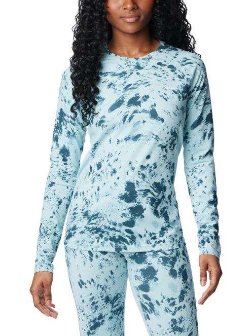 top lenjerie de corp pt. femei Columbia W Omni-Heat Infinity Knit Long Sleeve Crew albastru 2