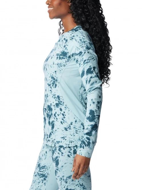 top lenjerie de corp pt. femei Columbia W Omni-Heat Infinity Knit Long Sleeve Crew albastru 3