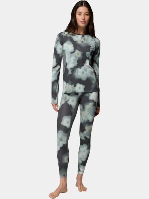 top lenjerie de corp pt. femei Columbia Omni-Heat Infinity Knit Long Sleeve Crew verde inchis 5
