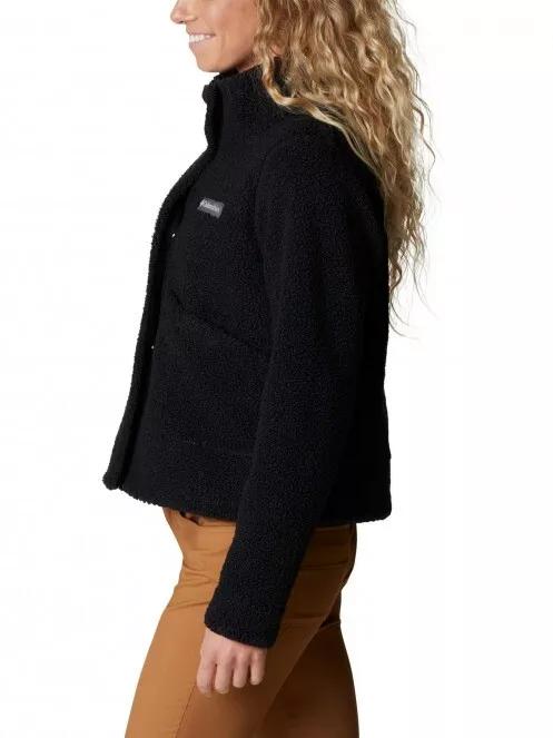 jacheta de strada pt. femei Columbia Panorama Snap Fleece Jacket negru 4