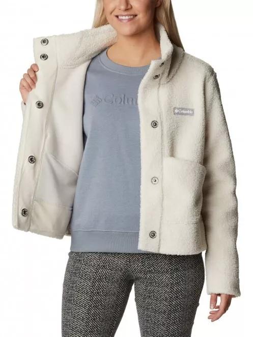jacheta de strada pt. femei Columbia Panorama Snap Fleece Jacket nisip 5