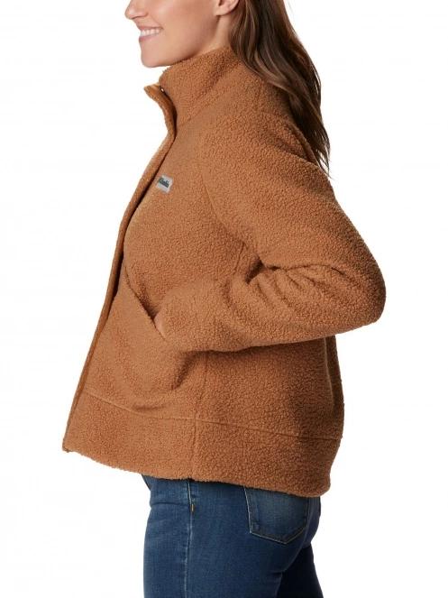 jacheta de strada pt. femei Columbia Panorama Snap Fleece Jacket maro 3