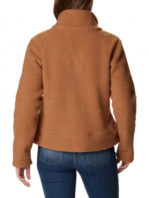 jacheta de strada pt. femei Columbia Panorama Snap Fleece Jacket maro 4