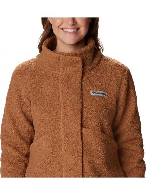 jacheta de strada pt. femei Columbia Panorama Snap Fleece Jacket maro 7