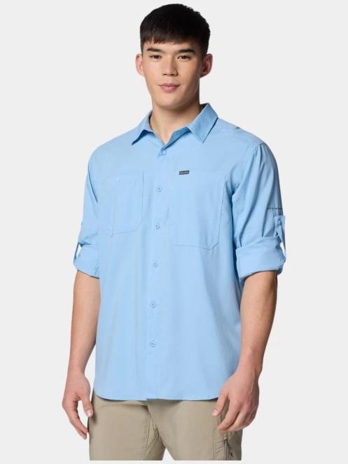 camasa de drumetie cu maneci lungi pt. barbati Columbia Silver Ridge Utility Lite Long Sleeve Shirt albastru 3