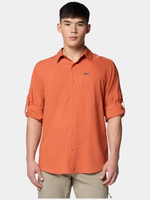 camasa de drumetie cu maneci lungi pt. barbati Columbia Silver Ridge Utility Lite Long Sleeve Shirt rosu 5