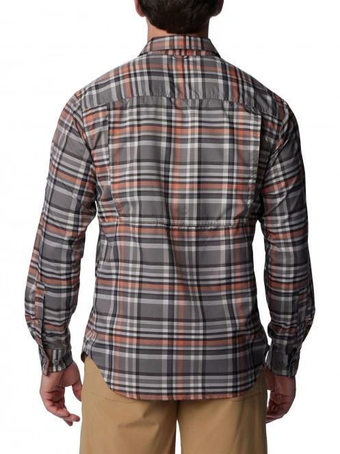camasa de drumetie pt. barbati Columbia Silver Ridge Utility Lite Plaid Long Sleeve Shirt gri 4