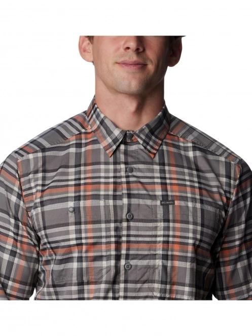 camasa de drumetie pt. barbati Columbia Silver Ridge Utility Lite Plaid Long Sleeve Shirt gri 6
