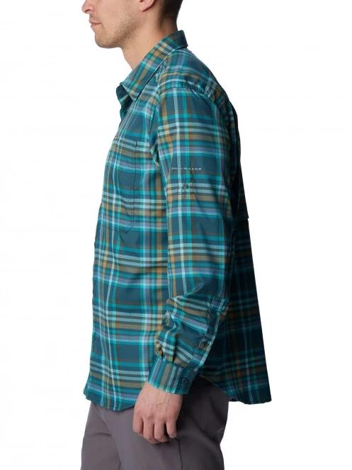 camasa de drumetie pt. barbati Columbia Silver Ridge Utility Lite Plaid Long Sleeve Shirt albastru 3