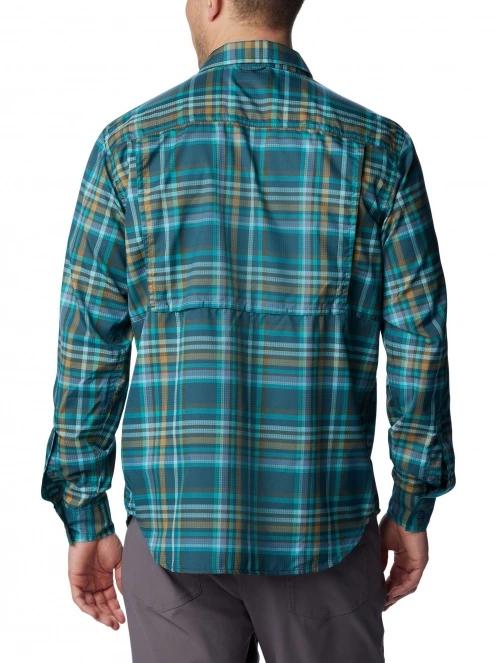 camasa de drumetie pt. barbati Columbia Silver Ridge Utility Lite Plaid Long Sleeve Shirt albastru 4