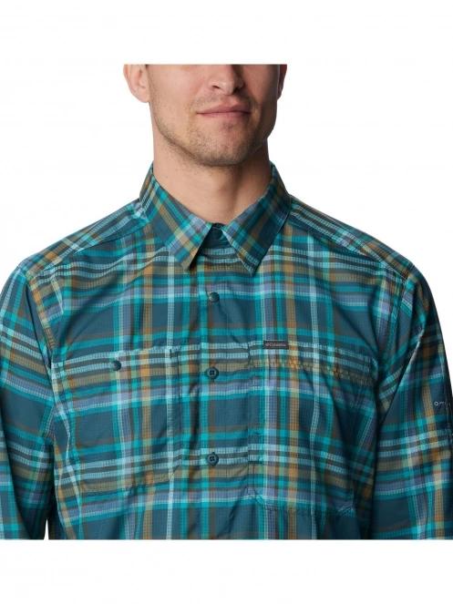 camasa de drumetie pt. barbati Columbia Silver Ridge Utility Lite Plaid Long Sleeve Shirt albastru 6