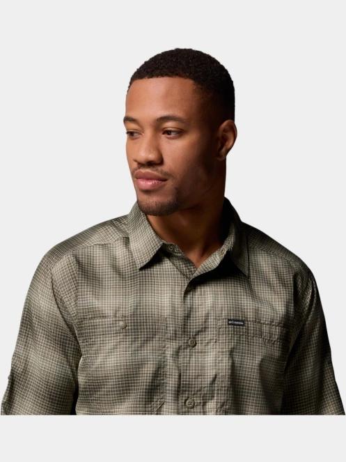 camasa de drumetie cu maneci lungi pt. barbati Columbia Silver Ridge Utility Lite Plaid Long Sleeve Shirt verde 7