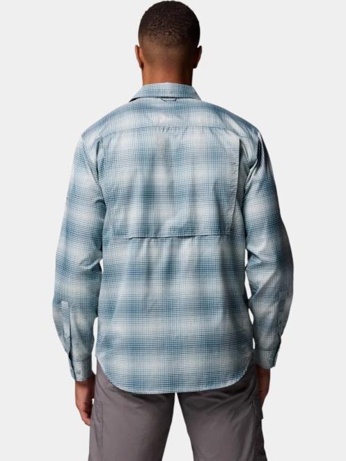 camasa de drumetie cu maneci lungi pt. barbati Columbia Silver Ridge Utility Lite Plaid Long Sleeve Shirt albastru 4