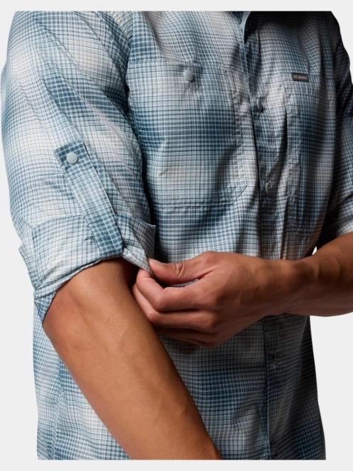 camasa de drumetie cu maneci lungi pt. barbati Columbia Silver Ridge Utility Lite Plaid Long Sleeve Shirt albastru 6