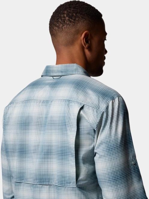 camasa de drumetie cu maneci lungi pt. barbati Columbia Silver Ridge Utility Lite Plaid Long Sleeve Shirt albastru 9