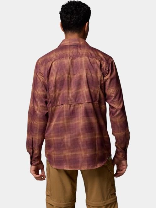 camasa de drumetie cu maneci lungi pt. barbati Columbia Silver Ridge Utility Lite Plaid Long Sleeve Shirt rosu 4