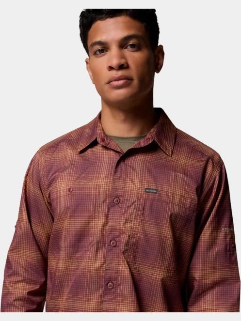 camasa de drumetie cu maneci lungi pt. barbati Columbia Silver Ridge Utility Lite Plaid Long Sleeve Shirt rosu 8