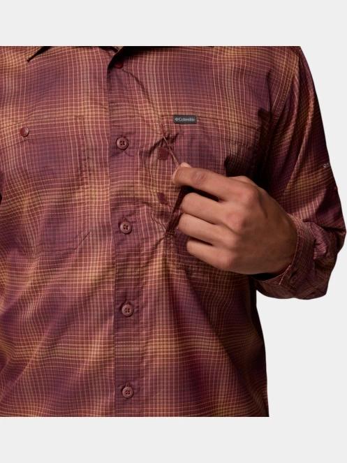 camasa de drumetie cu maneci lungi pt. barbati Columbia Silver Ridge Utility Lite Plaid Long Sleeve Shirt rosu 9