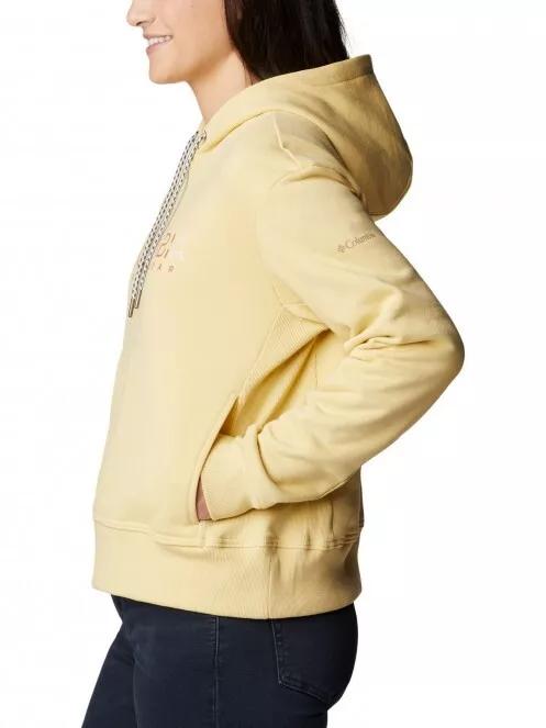 pulover cu gluga pt. femei Columbia Columbia Lodge Hoodie galben 4