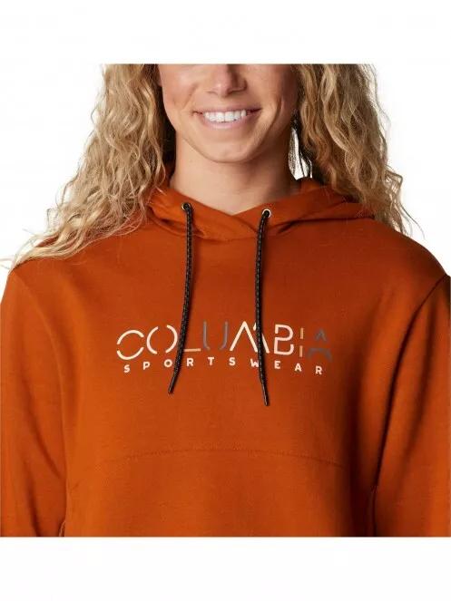 pulover cu gluga pt. femei Columbia Columbia Lodge Hoodie portocaliu 5