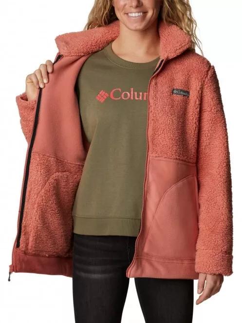 pulover polar pt. femei Columbia Winter Pass Sherpa Long Full Zip roz 5
