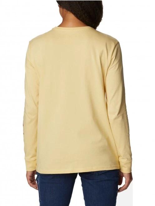 tricou cu maneci lungi pt. femei Columbia North Cascades Long Sleeve Tee galben 4