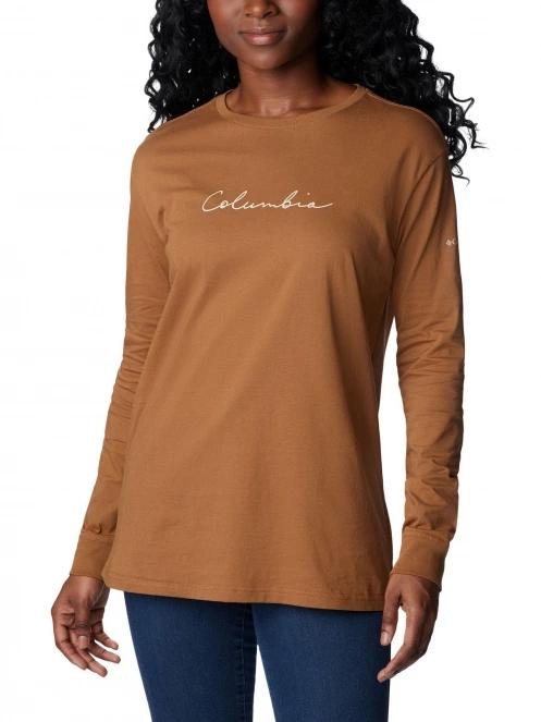 tricou cu maneci lungi pt. femei Columbia North Cascades Long Sleeve Tee maro 2