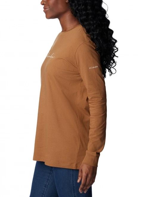tricou cu maneci lungi pt. femei Columbia North Cascades Long Sleeve Tee maro 3