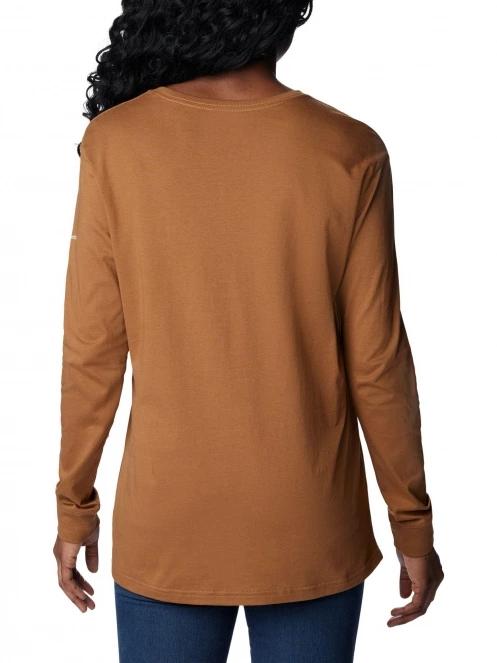 tricou cu maneci lungi pt. femei Columbia North Cascades Long Sleeve Tee maro 4