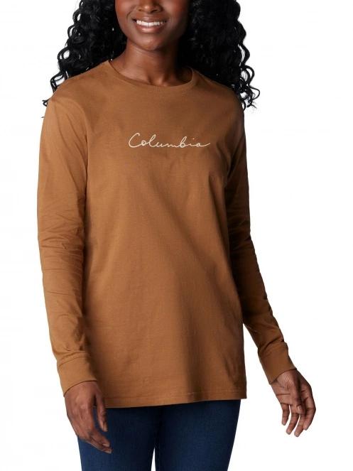 tricou cu maneci lungi pt. femei Columbia North Cascades Long Sleeve Tee maro 5