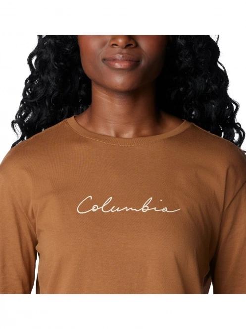 tricou cu maneci lungi pt. femei Columbia North Cascades Long Sleeve Tee maro 6