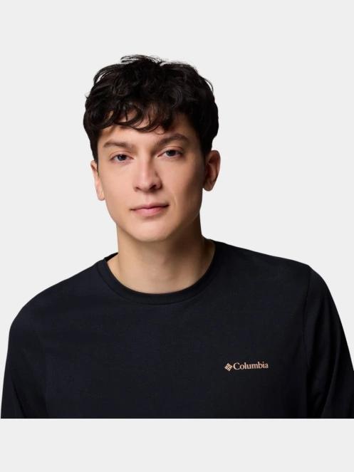 tricou cu maneci lungi pt. barbati Columbia CSC Seasonal Logo Long Sleeve Tee negru 6